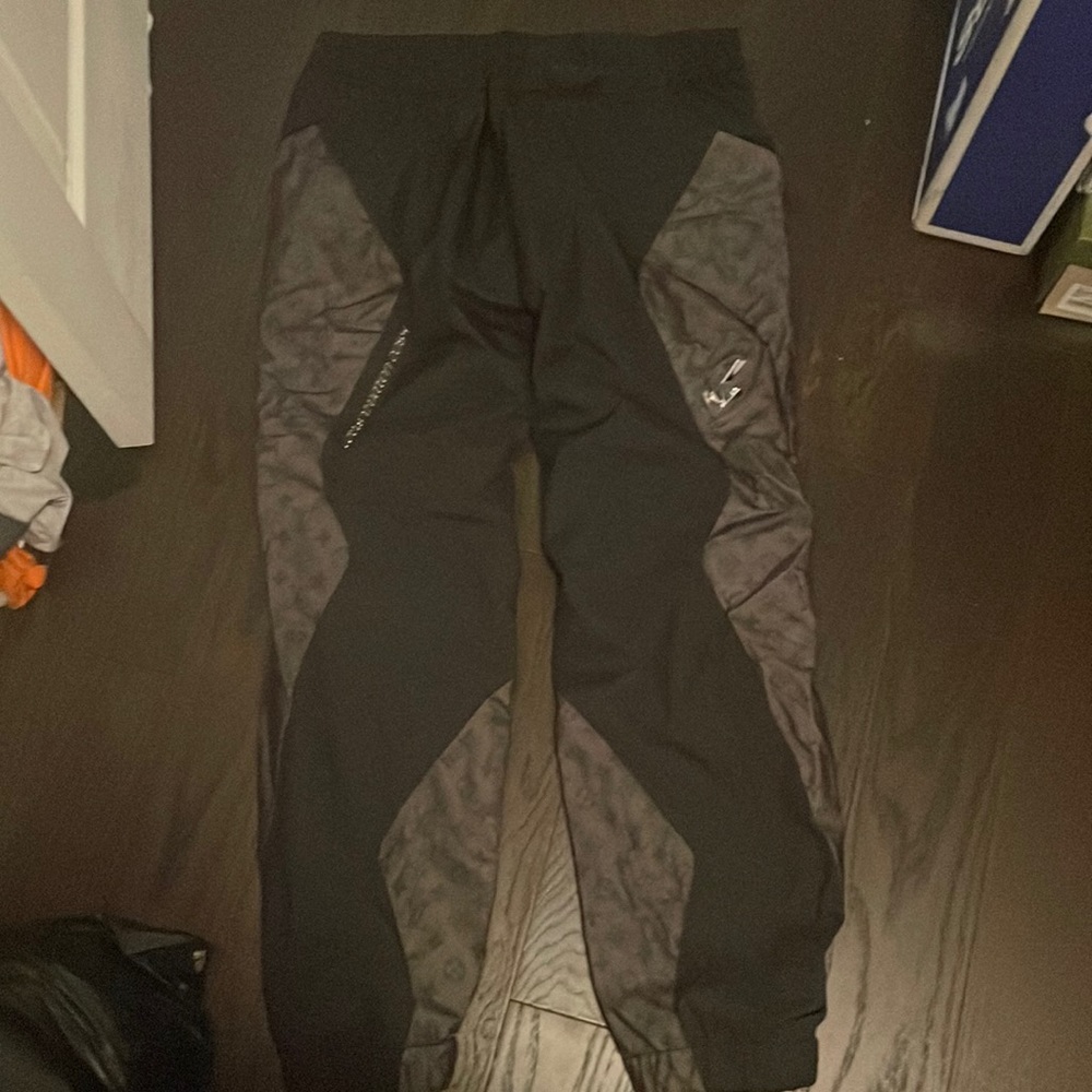 Louis Vuitton 2054 Black and grey Monogram heat reflective track pants (RARE)